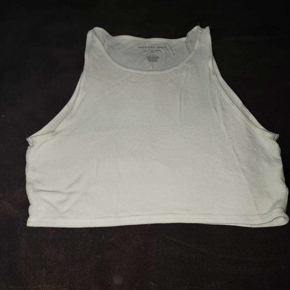 American Eagle Soft and Sexy Sport top crop top Large white